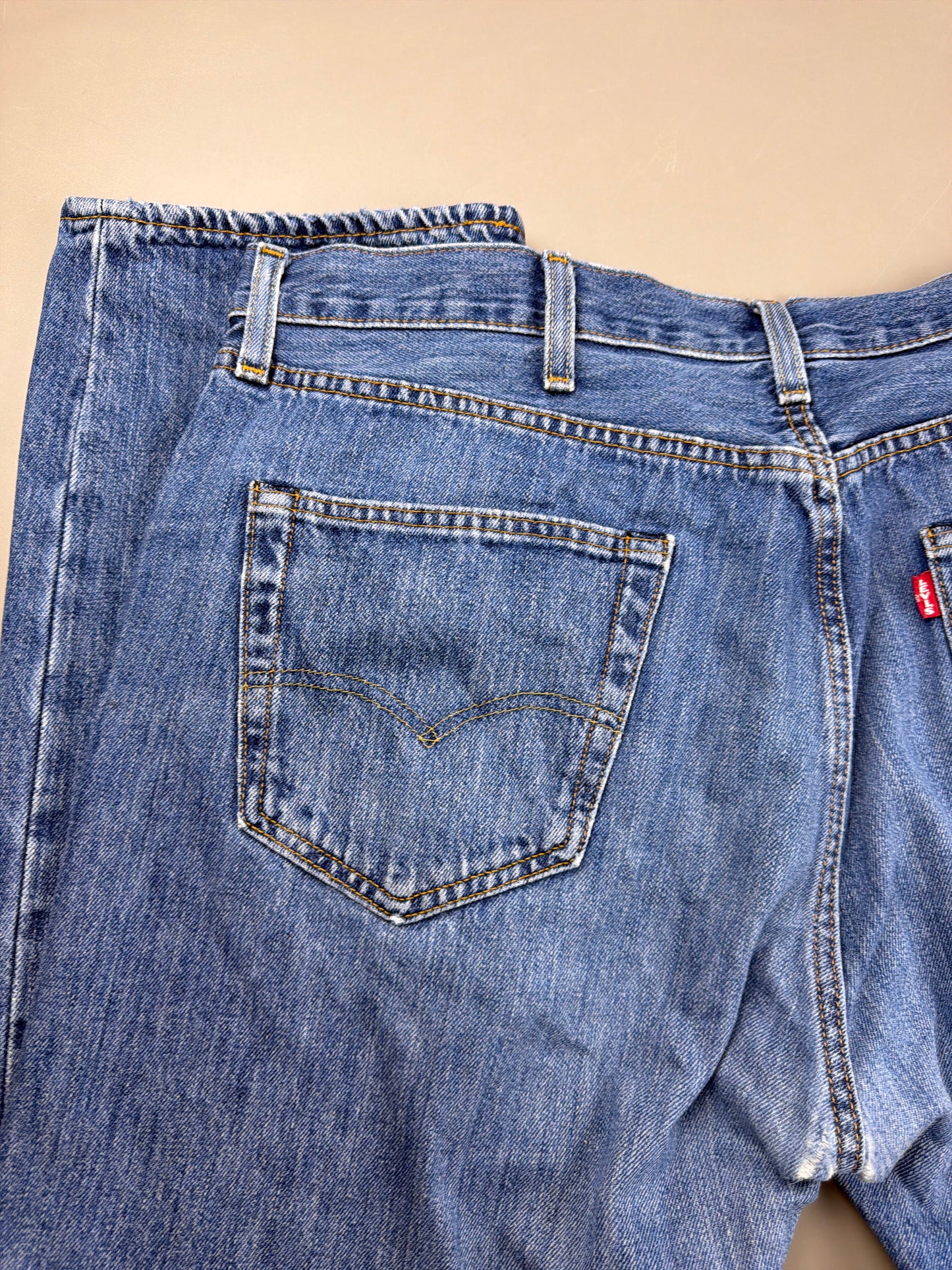 Levi's 501 Faded Denim Pants - Light Blue Y2K Baggy Wash