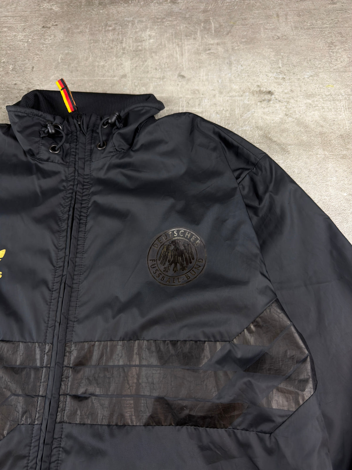 Adidas Originals Deutscher Fussball-Bund Windbreaker - All Black / Gold – Ansicht 5