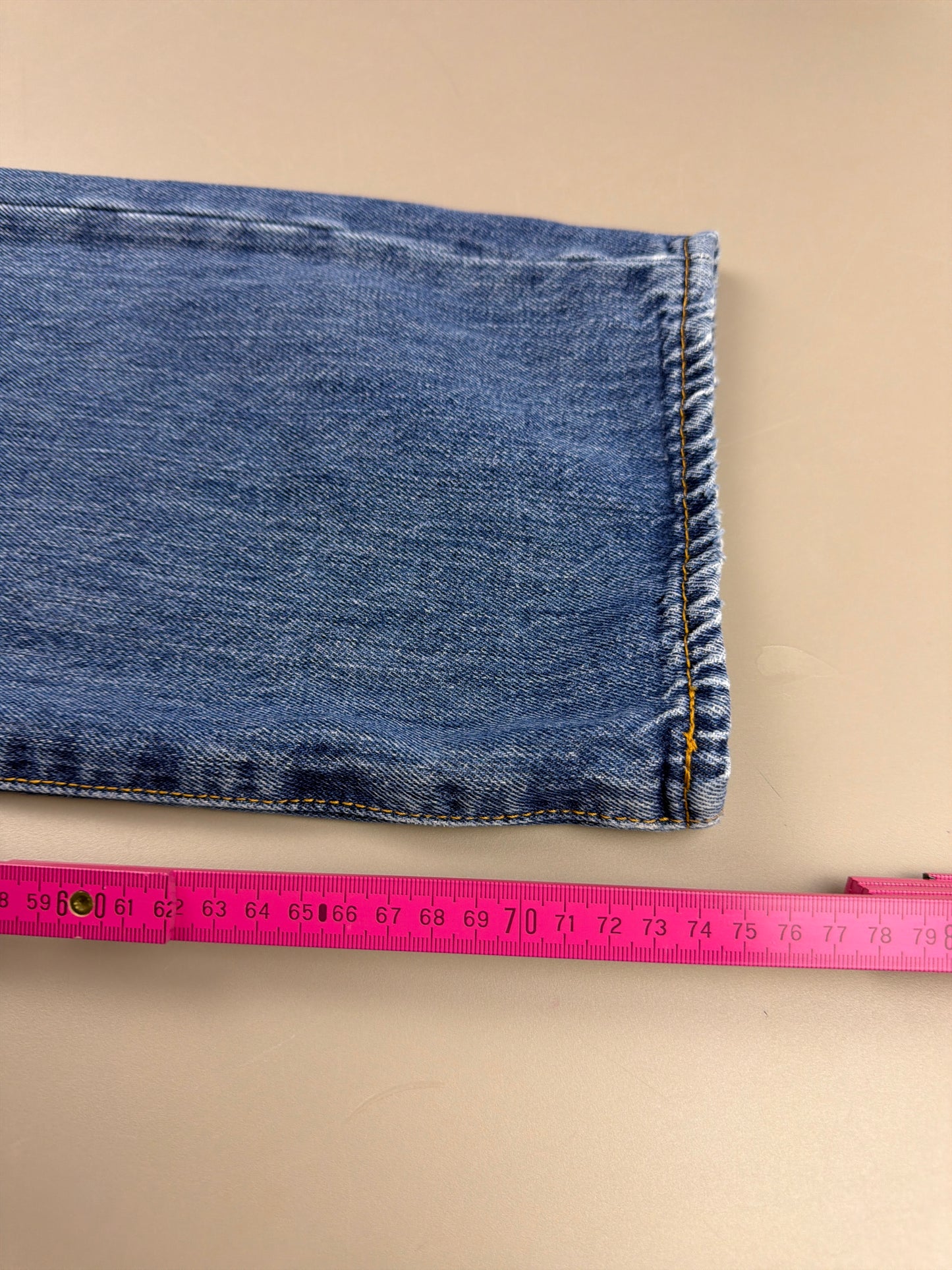 Levi's 501 Faded Denim Pants - Light Blue Y2K Baggy Wash