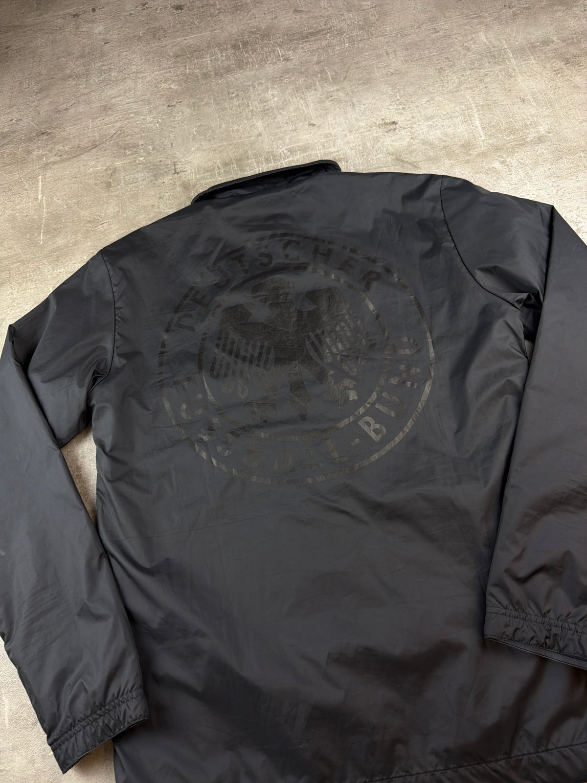 Adidas Originals Deutscher Fussball-Bund Windbreaker - All Black / Gold - Past Pieces