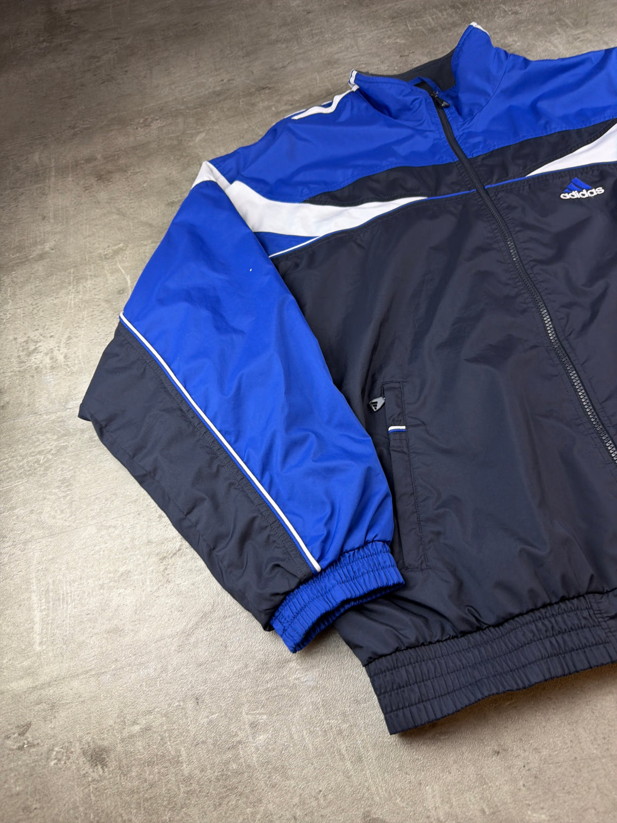 Adidas Y2K Colorblock Trackjacket - Royal Blue / Navy / White - Past Pieces