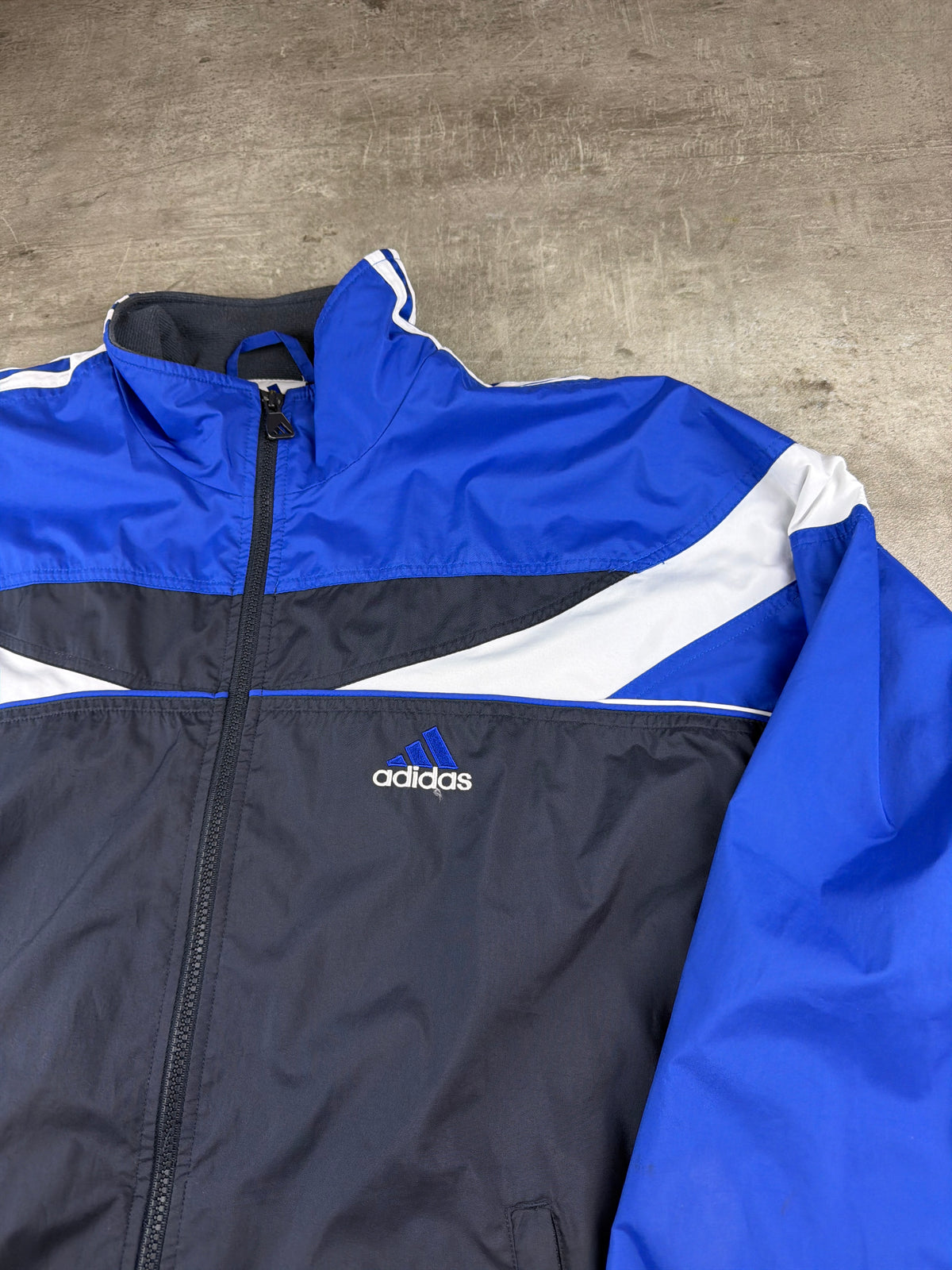 Adidas Y2K Colorblock Trackjacket - Royal Blue / Navy / White - Past Pieces