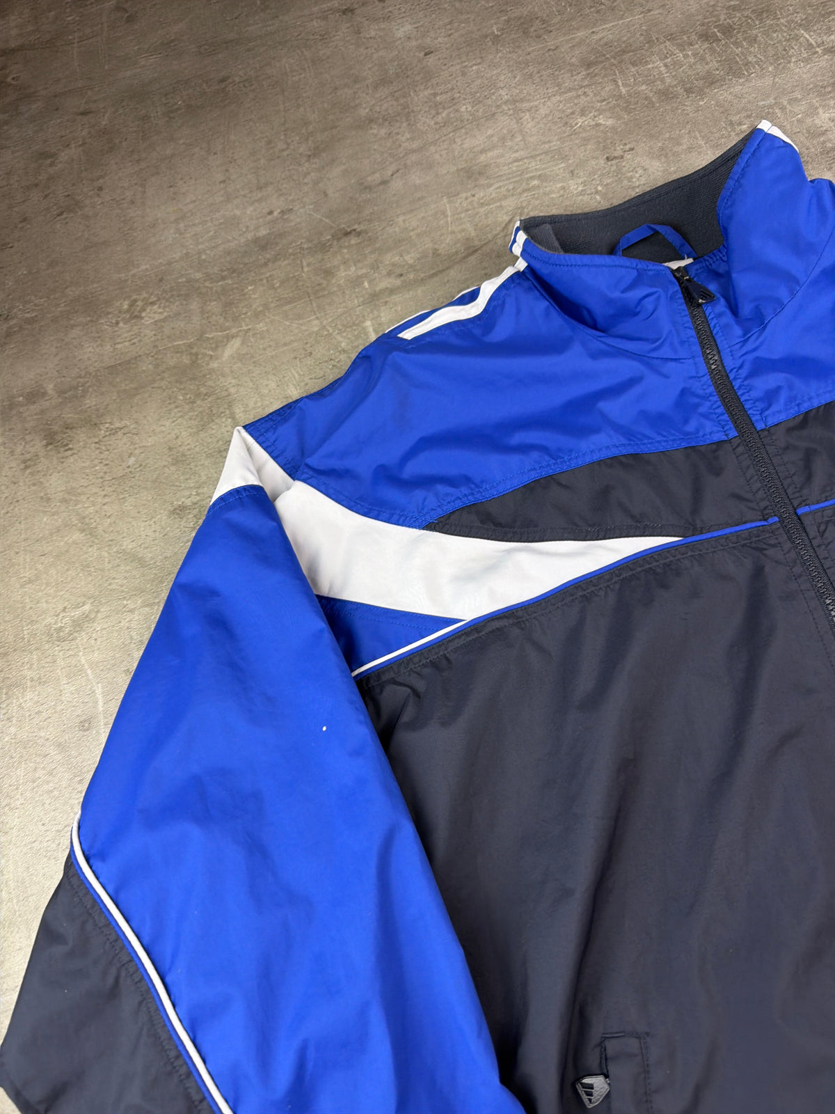 Adidas Y2K Colorblock Trackjacket - Royal Blue / Navy / White - Past Pieces