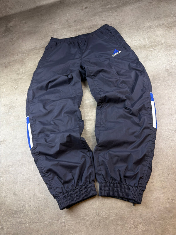 Adidas Y2K Nylon Trackpants - Navy Blue / Royal Blue