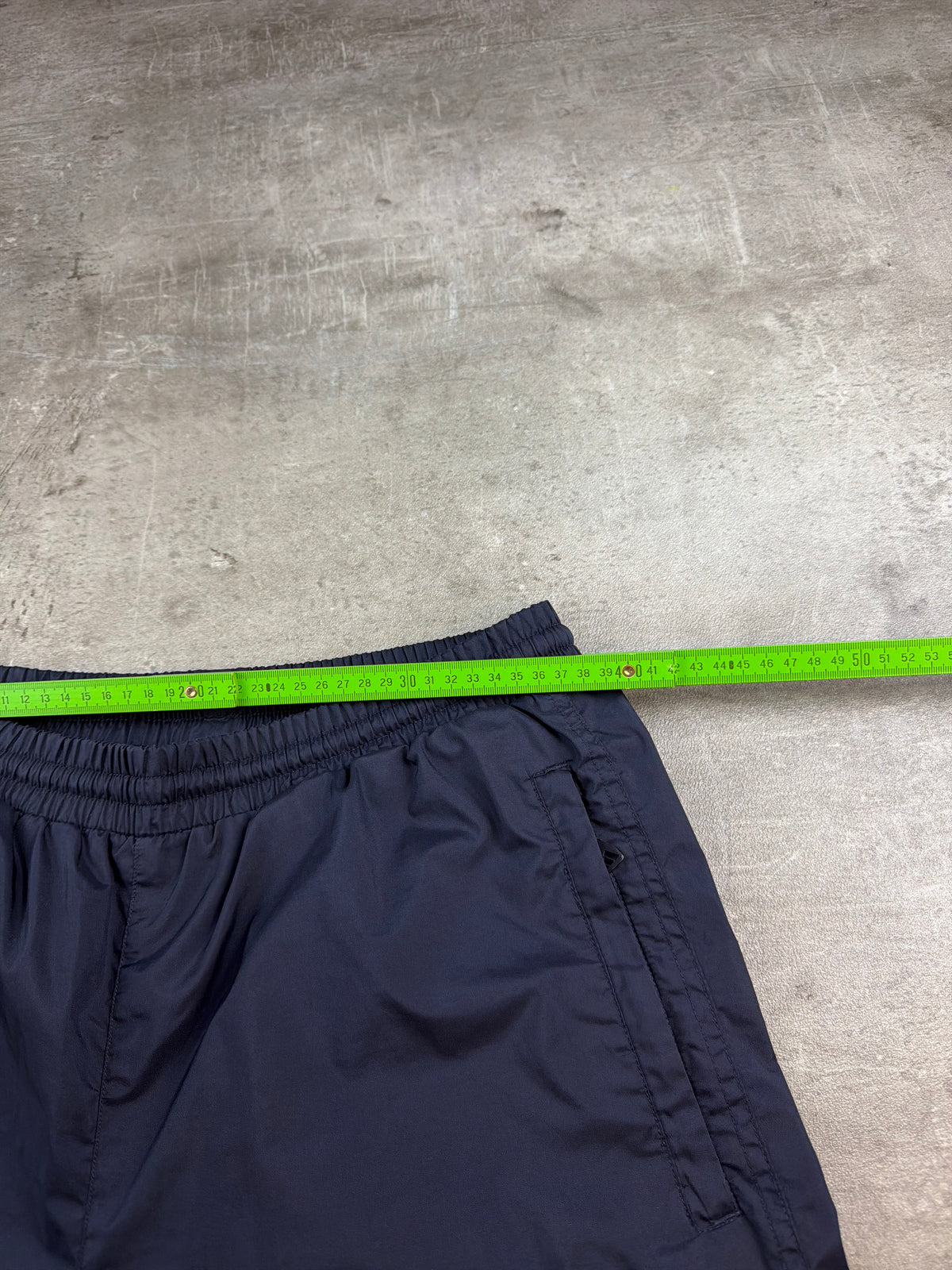 Adidas Y2K Nylon Trackpants - Navy Blue / Royal Blue - Past Pieces