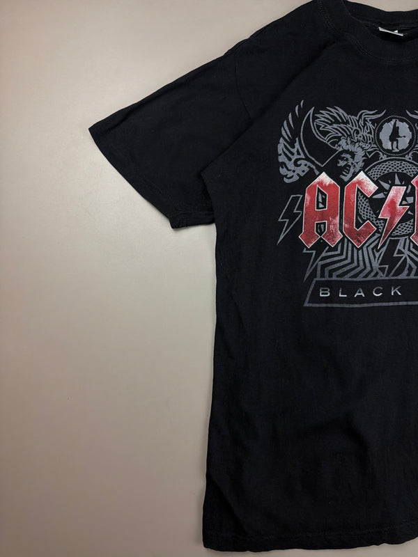 Vintage AC/DC "Black Ice" Graphic Tee - Washed Black / Grunge Core