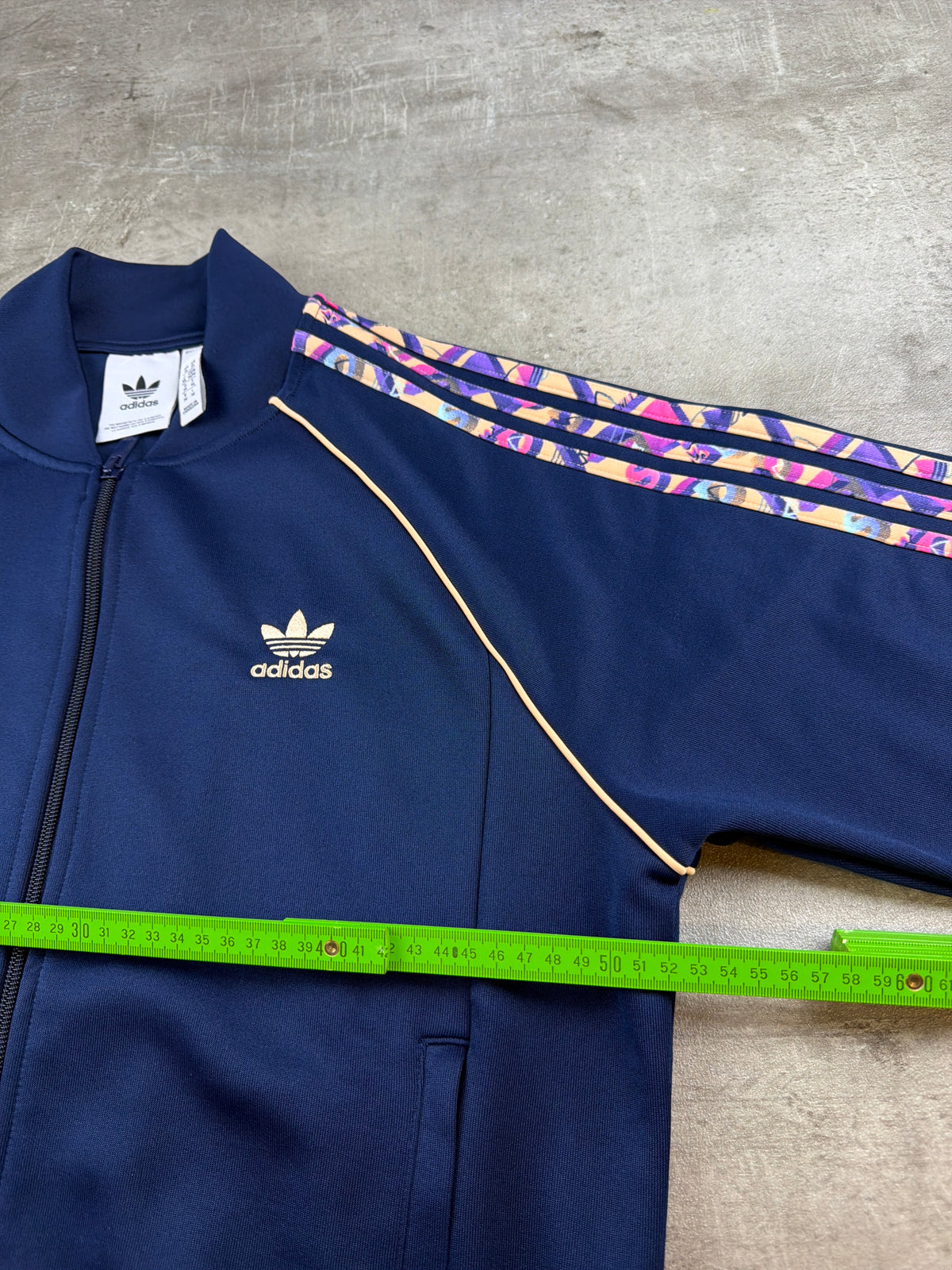 Adidas Originals Trefoil Graphic Stripes Trackjacket - Navy Blue / Pink Y2K – Ansicht 8
