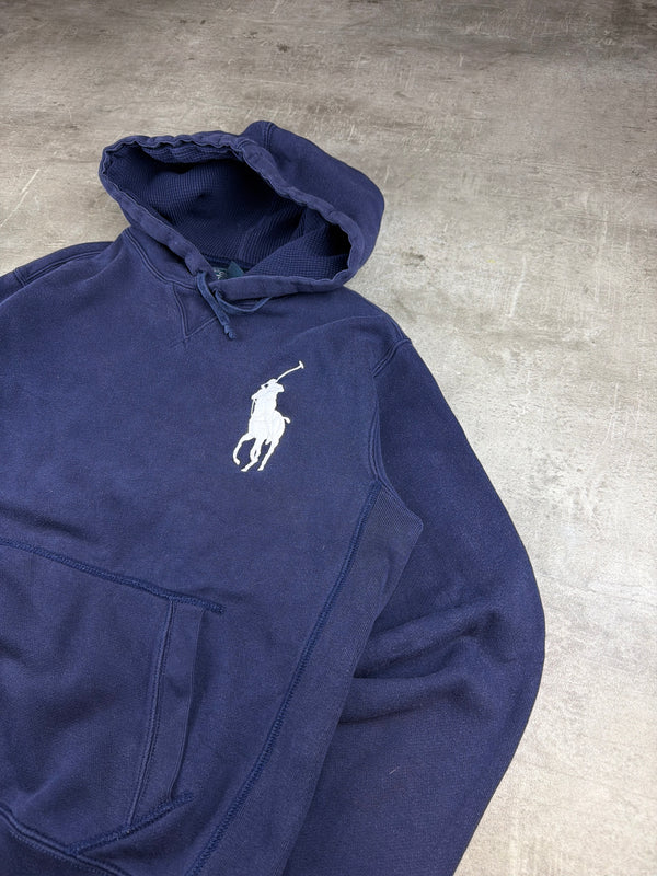 Ralph Lauren Big Pony "3" Embroidered Hoodie - Navy Blue