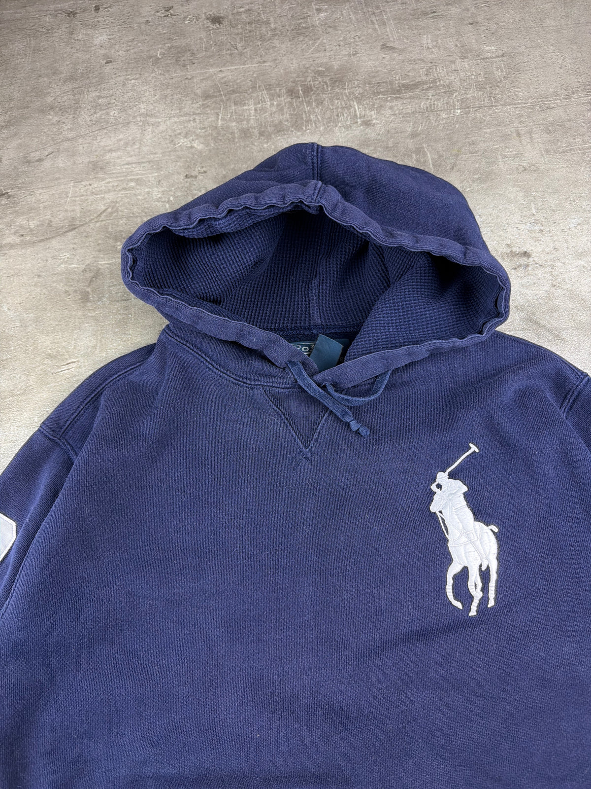 Ralph Lauren Big Pony "3" Embroidered Hoodie - Navy Blue - Past Pieces