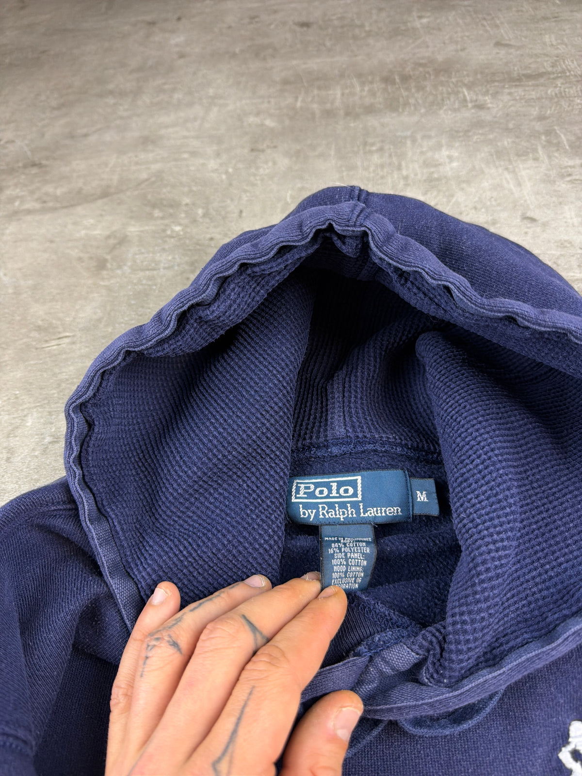 Ralph Lauren Big Pony "3" Embroidered Hoodie - Navy Blue – Ansicht 7