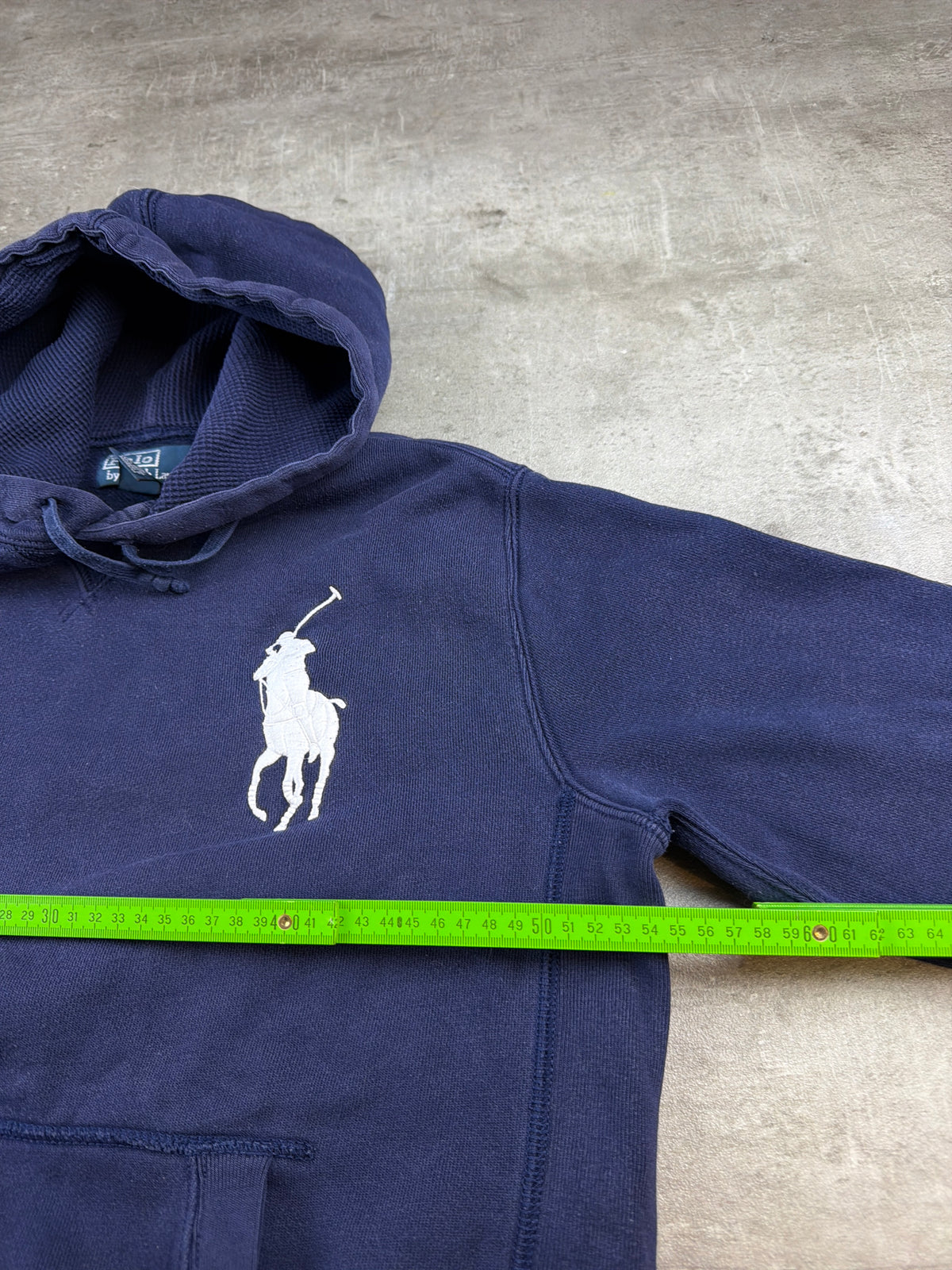 Ralph Lauren Big Pony "3" Embroidered Hoodie - Navy Blue - Past Pieces