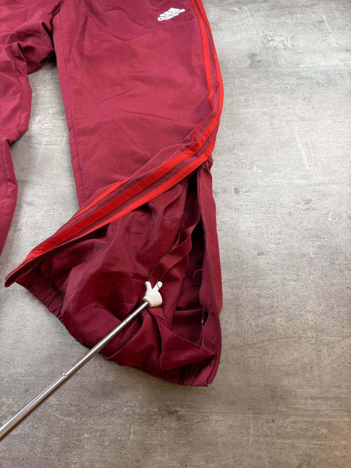 Adidas FC Bayern Munich Three-Stripes Trackpants - Burgundy / Red - Past Pieces