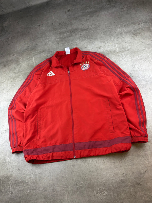 Adidas FC Bayern Munich 2015/16 Presentation Trackjacket - Red / Burgundy Blokecore