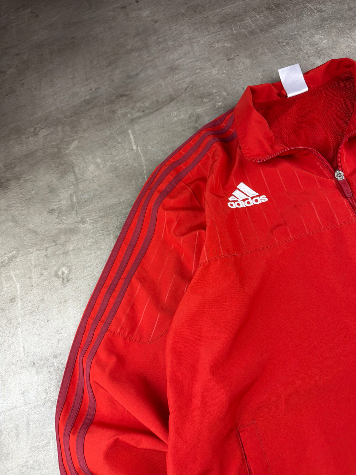 Adidas FC Bayern Munich 2015/16 Presentation Trackjacket - Red / Burgundy Blokecore - Past Pieces