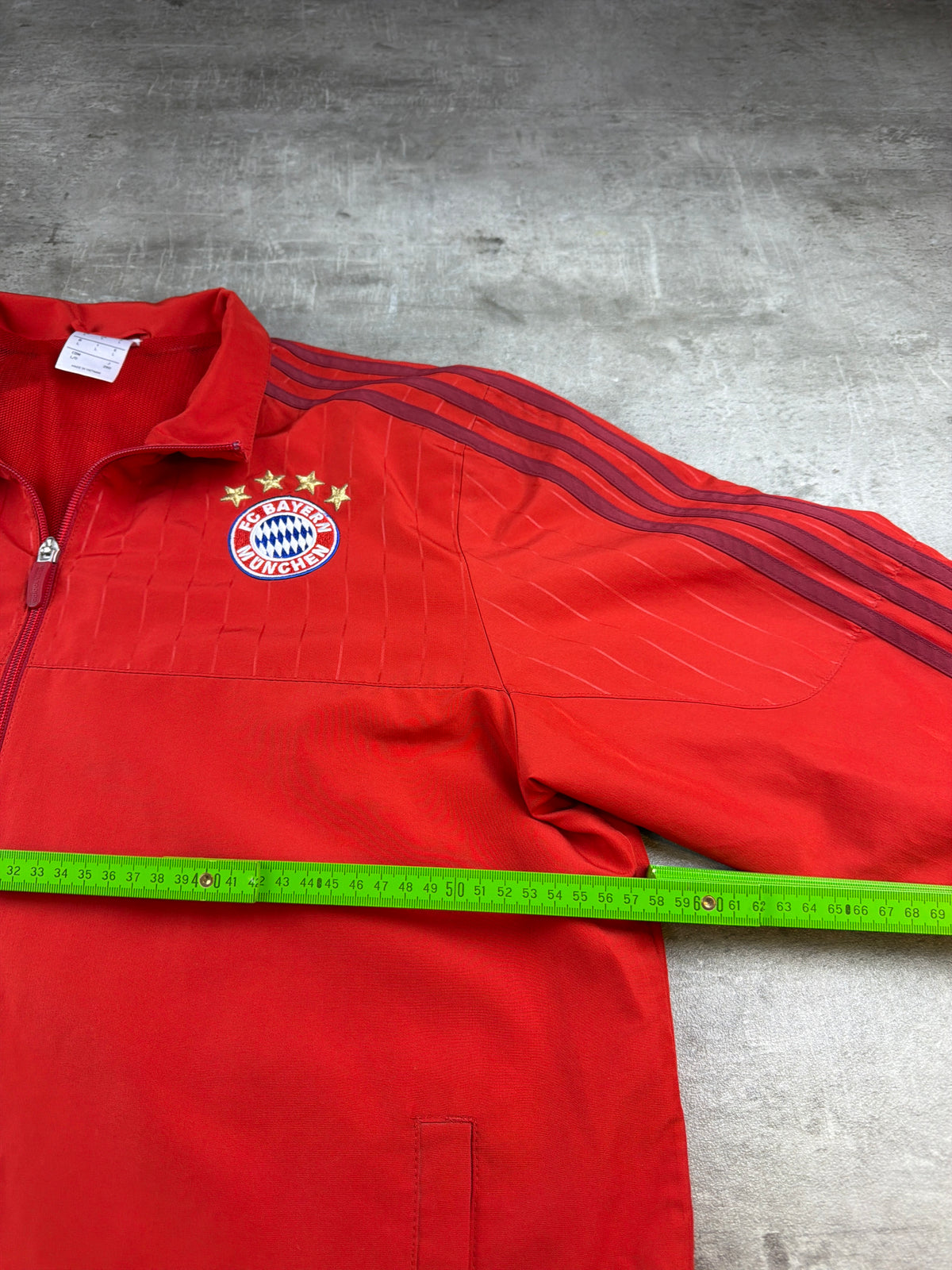 Adidas FC Bayern Munich 2015/16 Presentation Trackjacket - Red / Burgundy Blokecore - Past Pieces