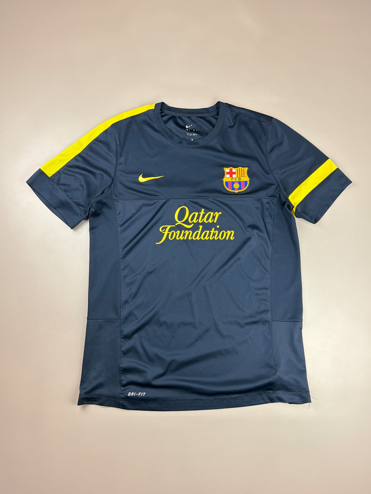 Nike FC Barcelona 2011/12 "Qatar Foundation" Jersey - Navy Blue Y2K Streatwear