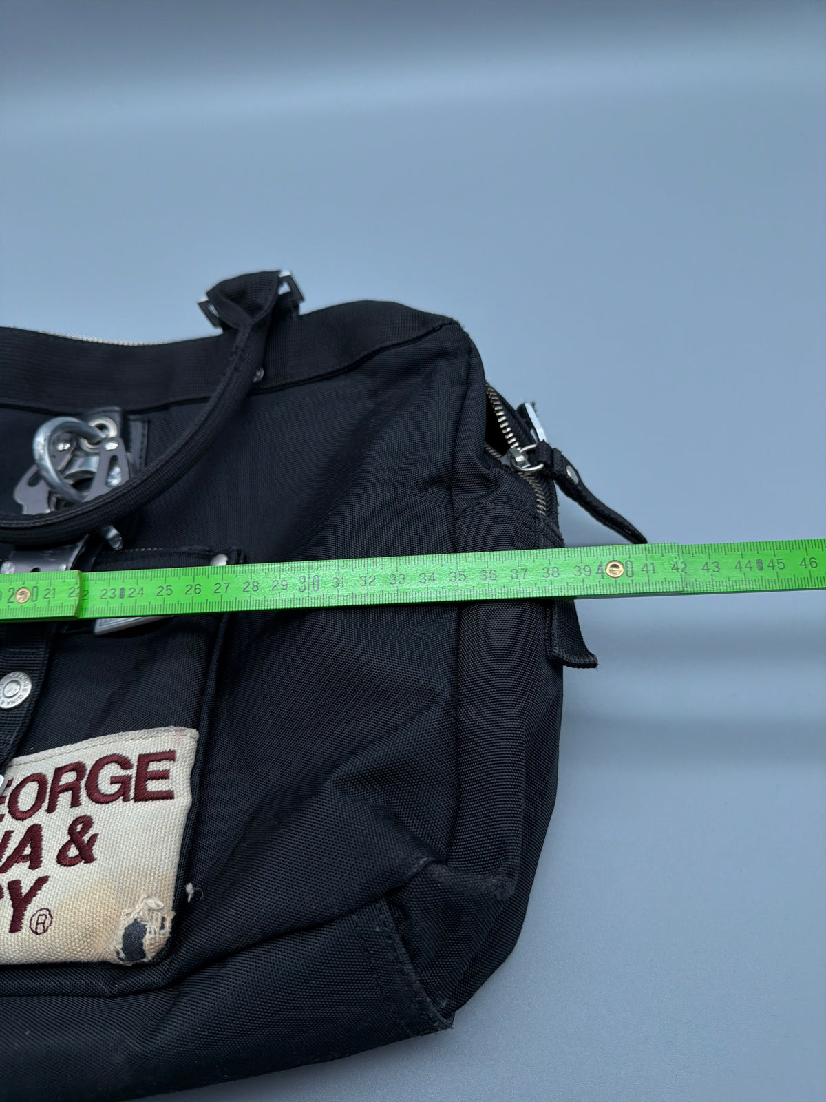 George Gina & Lucy "Miss Perfect" Nylon Handbag - All Black Y2K - Past Pieces
