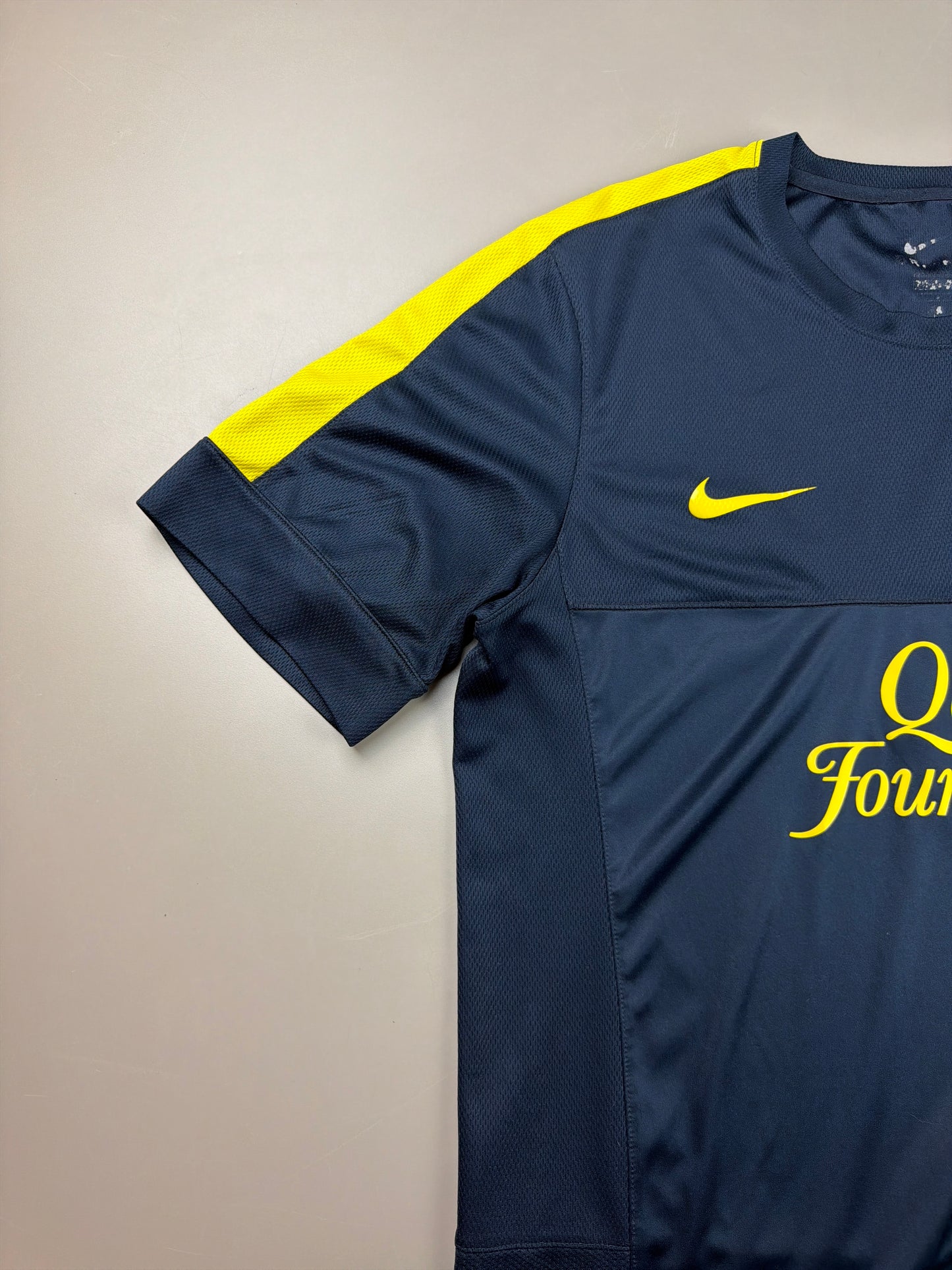 Nike FC Barcelona 2011/12 "Qatar Foundation" Jersey - Navy Blue Y2K Streatwear