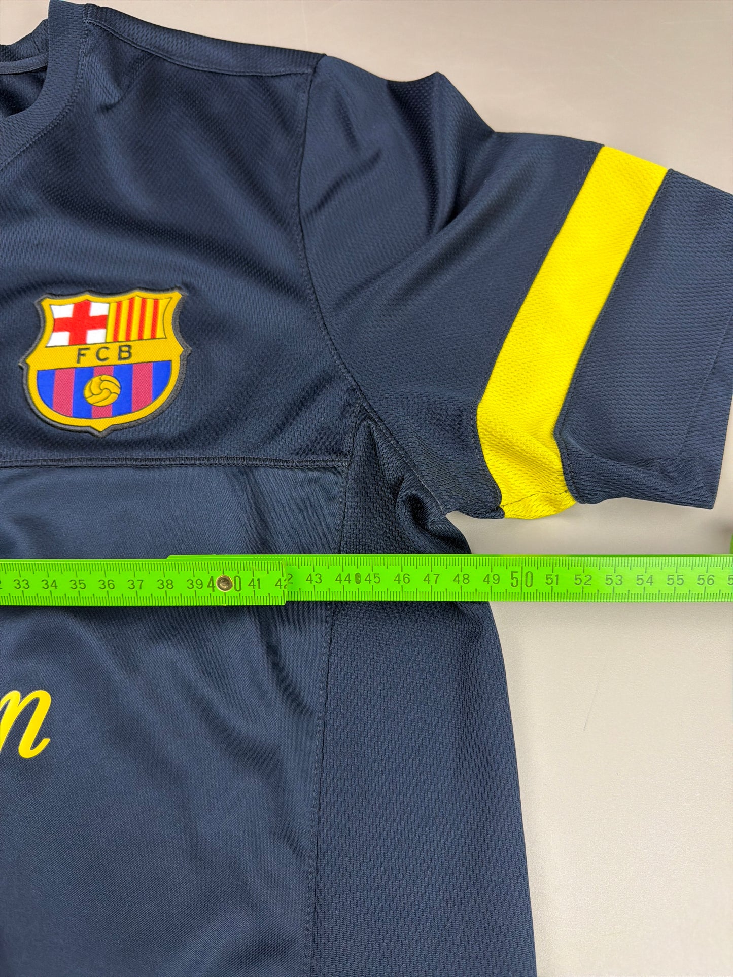 Nike FC Barcelona 2011/12 "Qatar Foundation" Jersey - Navy Blue Y2K Streatwear