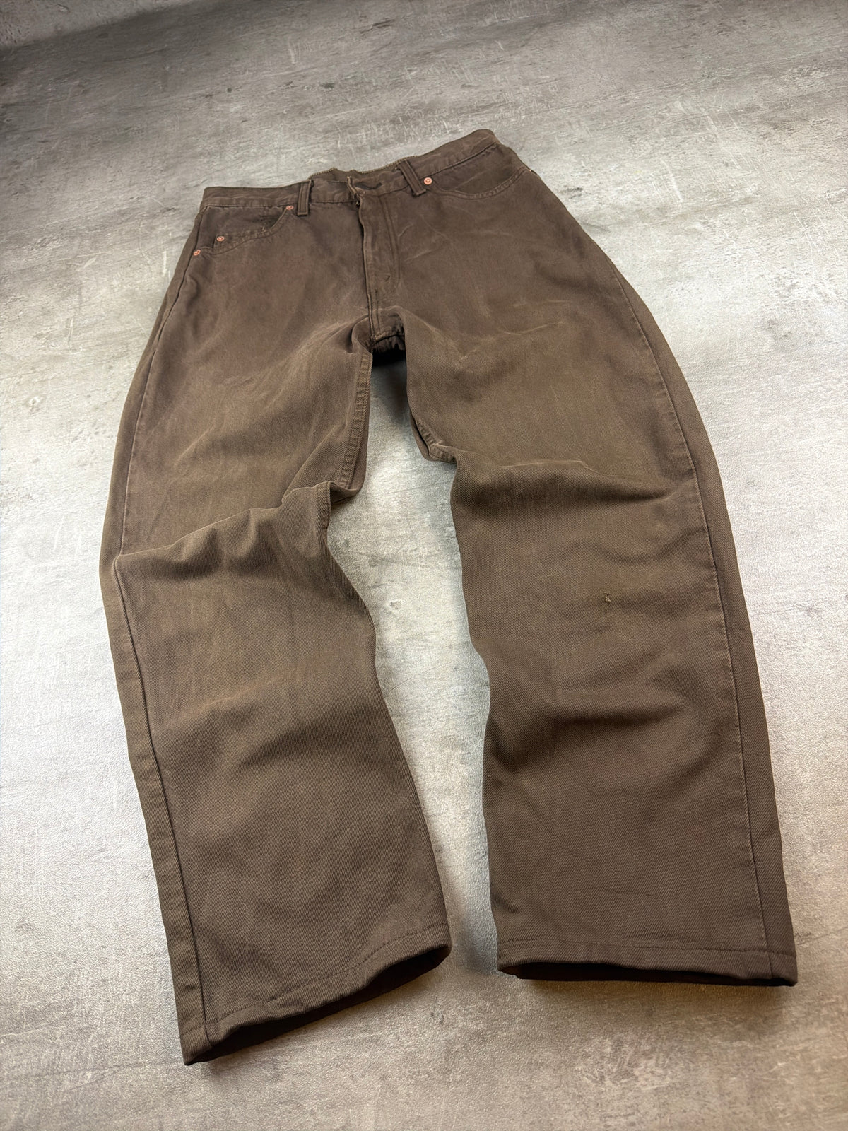 Levi's 882 Orange Tab Baggy Jeans - Washed Brown - Past Pieces