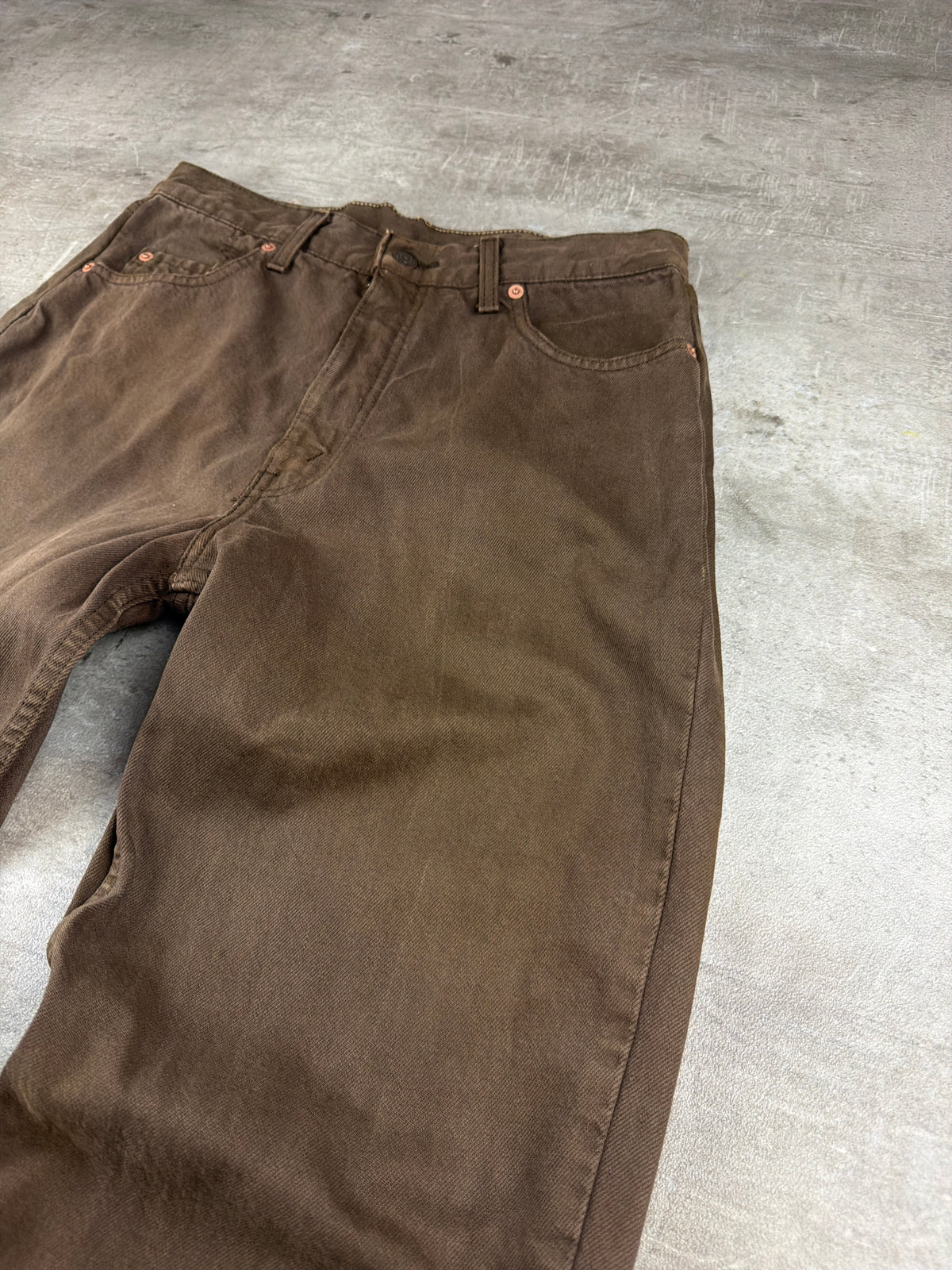Levi's 882 Orange Tab Baggy Jeans - Washed Brown - Past Pieces