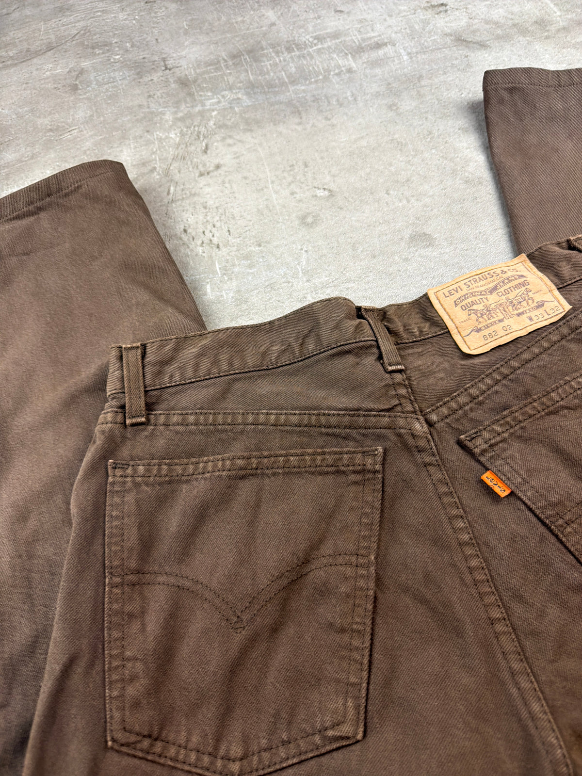 Levi's 882 Orange Tab Baggy Jeans - Washed Brown – Ansicht 7