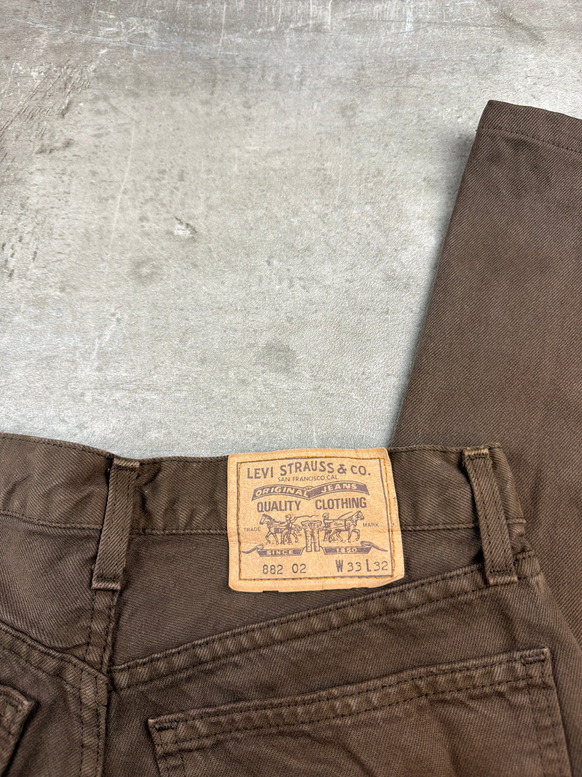 Levi's 882 Orange Tab Baggy Jeans - Washed Brown – Ansicht 8