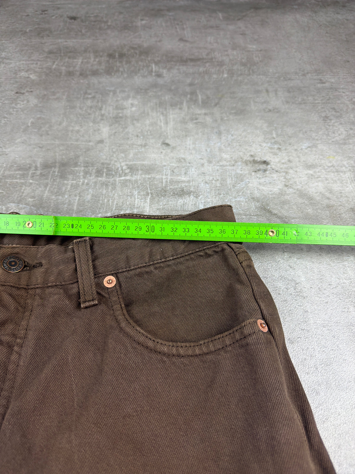 Levi's 882 Orange Tab Baggy Jeans - Washed Brown - Past Pieces