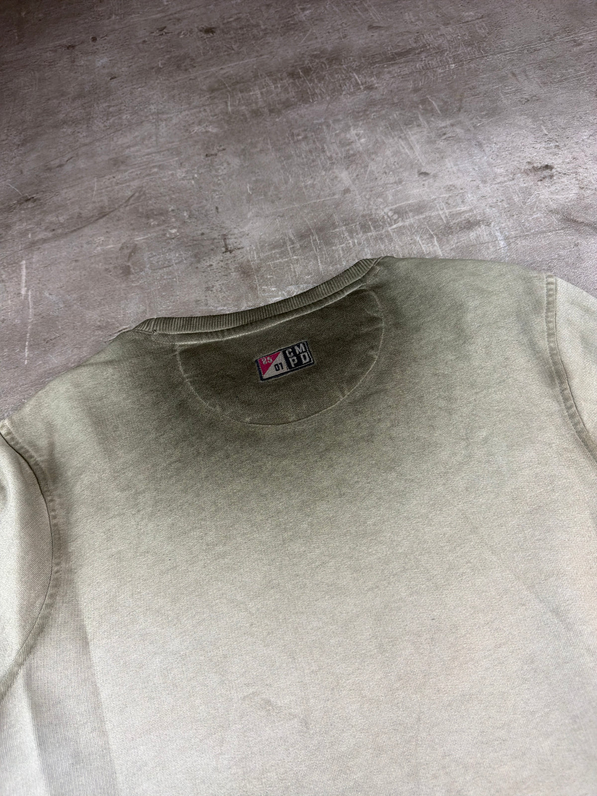Camp David Arctic Ice "Find Your North" Embossed Crewneck Sweatshirt - Washed Khaki - Past Pieces