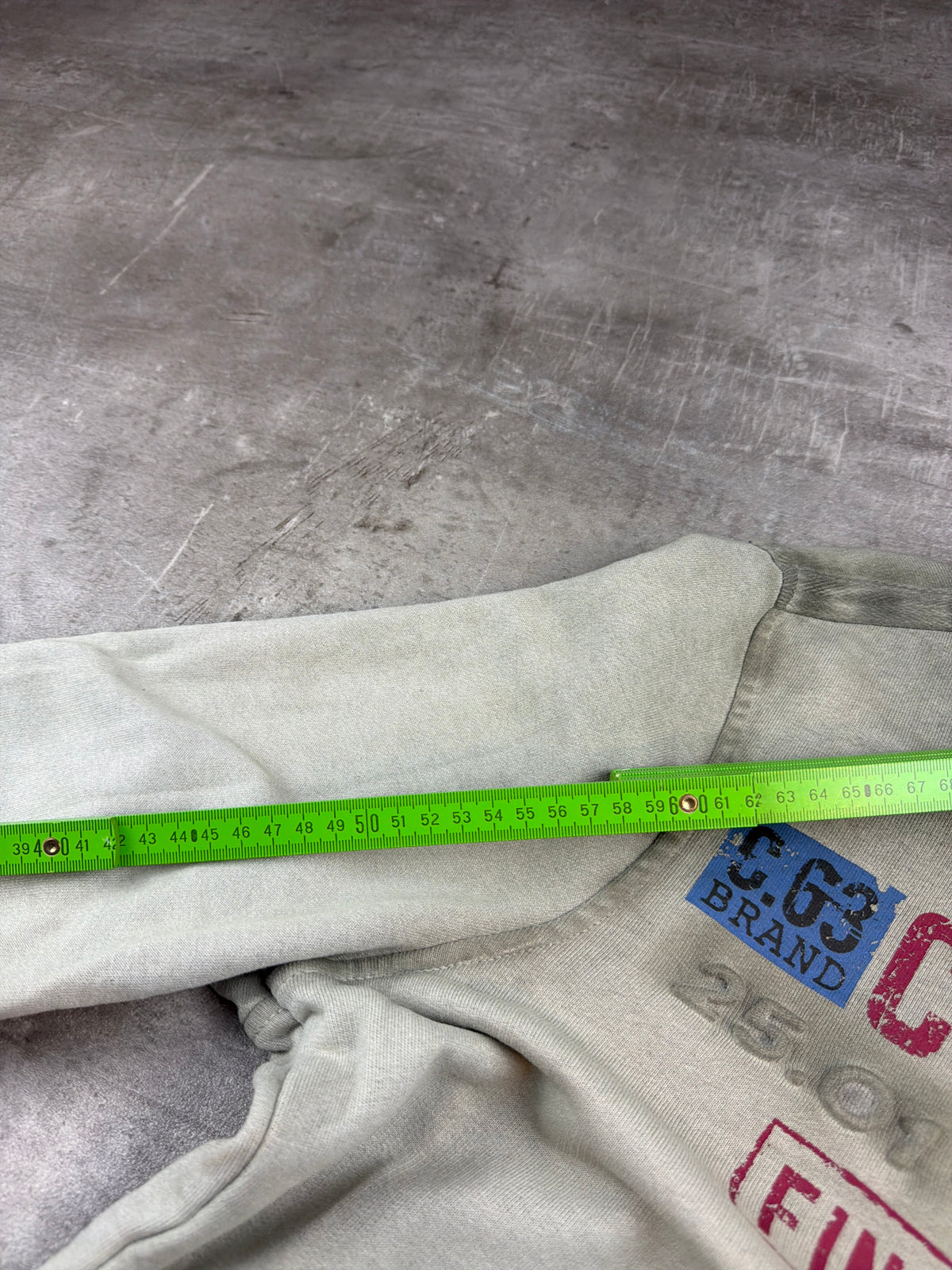 Camp David Arctic Ice "Find Your North" Embossed Crewneck Sweatshirt - Washed Khaki - Past Pieces