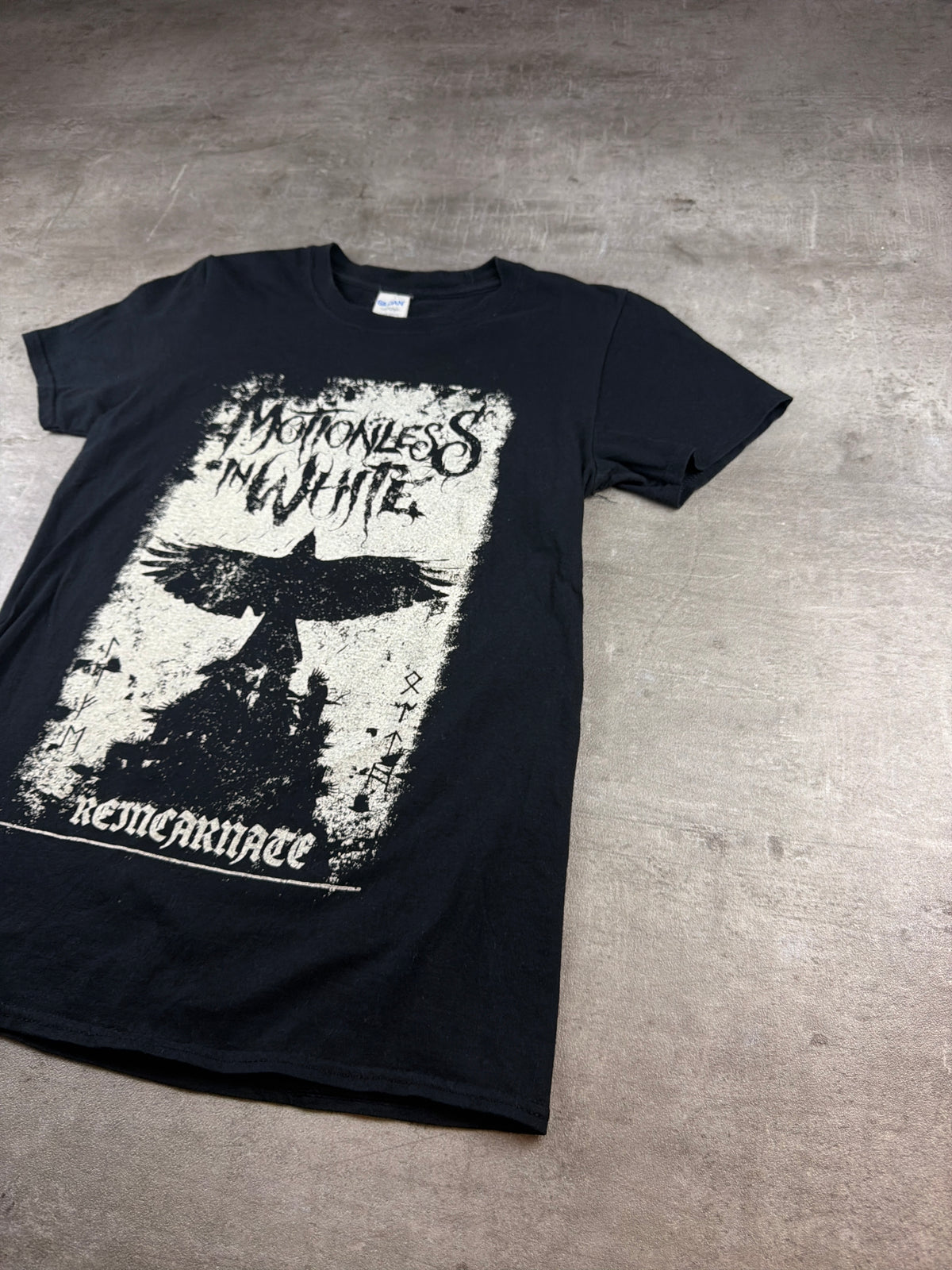 Motionless in White "Reincarnate" Graphic Band Shirt - Black / Indie Sleaze - Past Pieces
