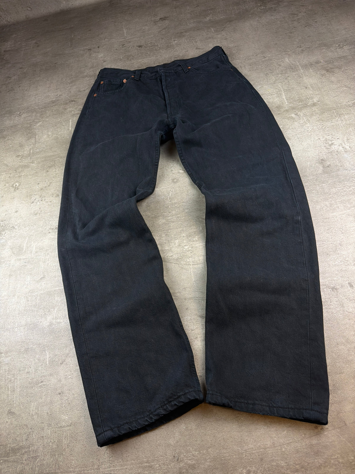 Levi's "501" Vintage Straight Leg Denim - Washed Black – Ansicht 2