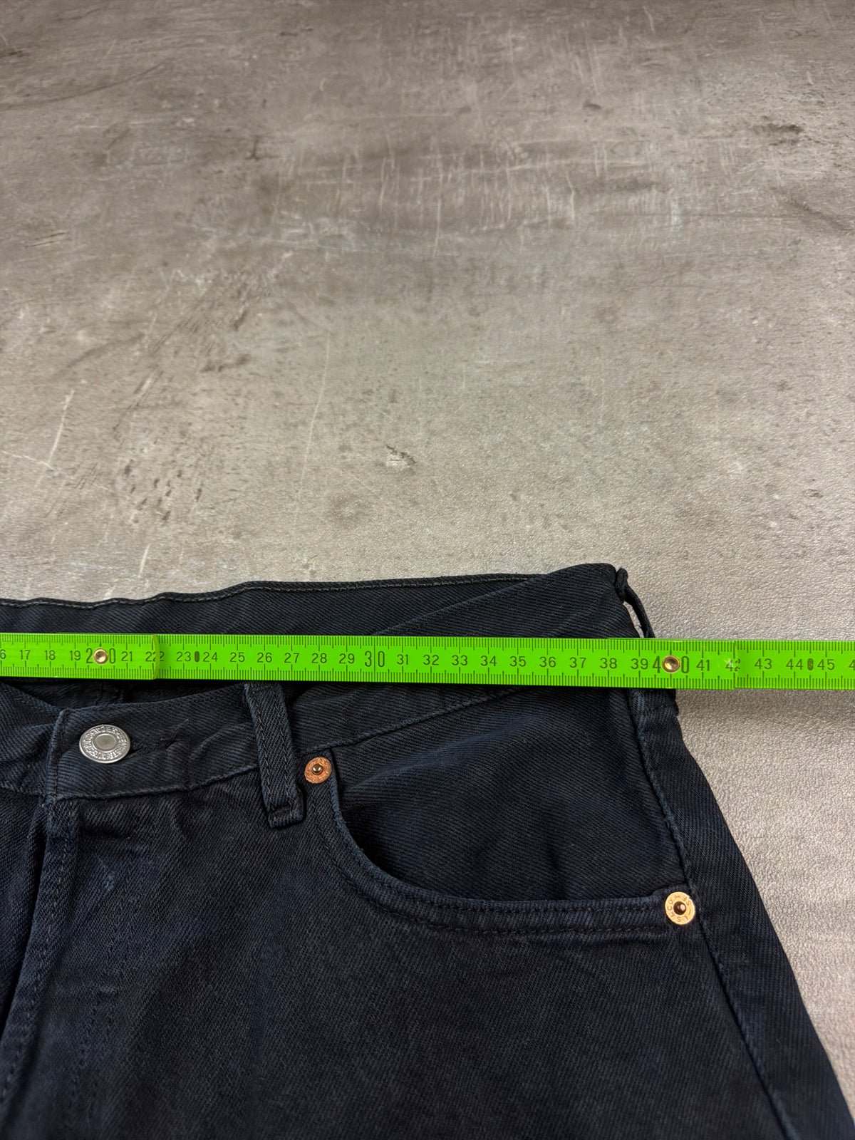 Levi's "501" Vintage Straight Leg Denim - Washed Black - Past Pieces
