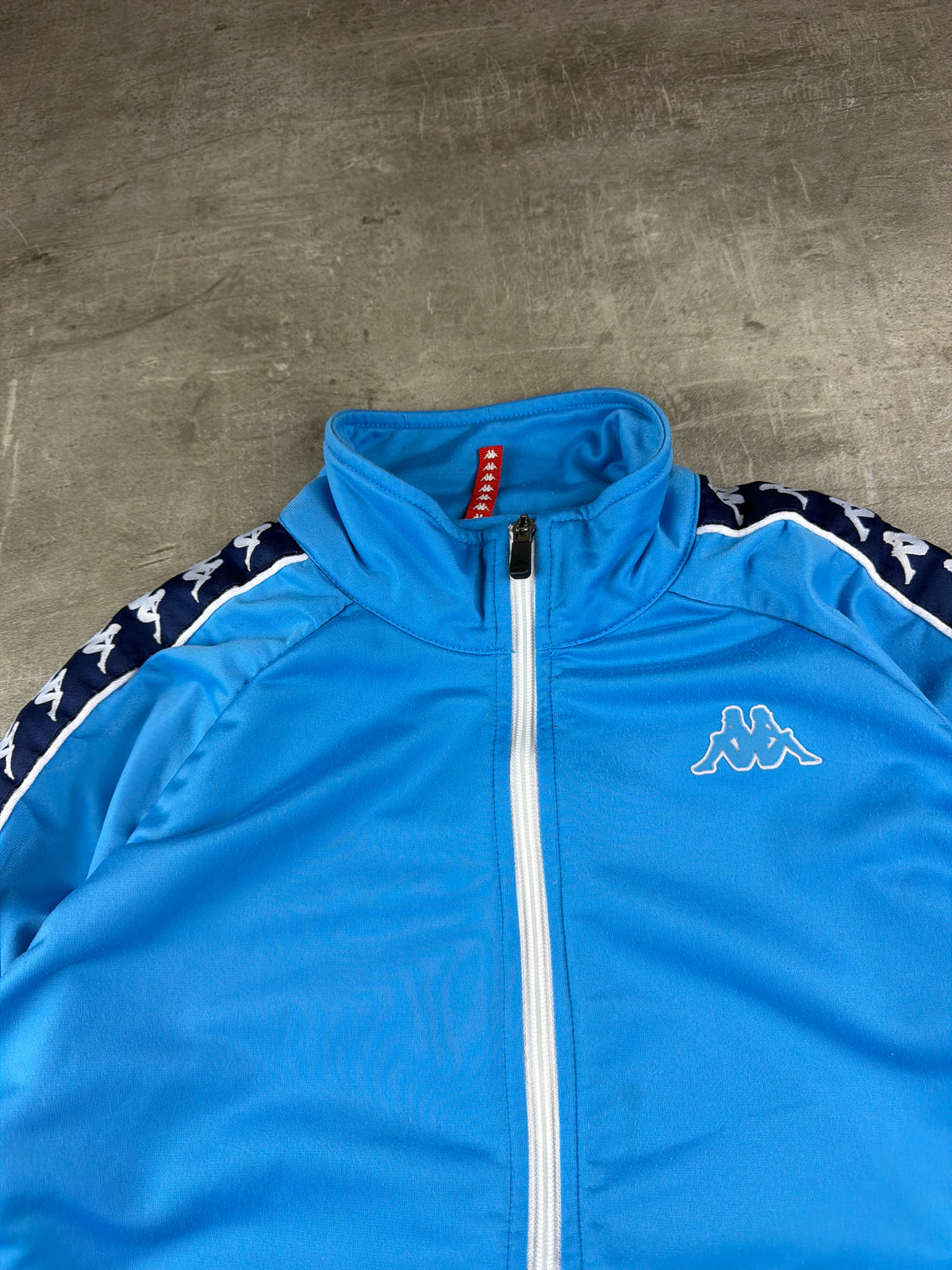 Kappa Banda Y2K Trackjacket - Sky Blue / Navy Blue - Past Pieces