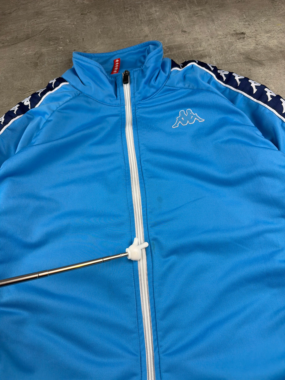 Kappa Banda Y2K Trackjacket - Sky Blue / Navy Blue - Past Pieces