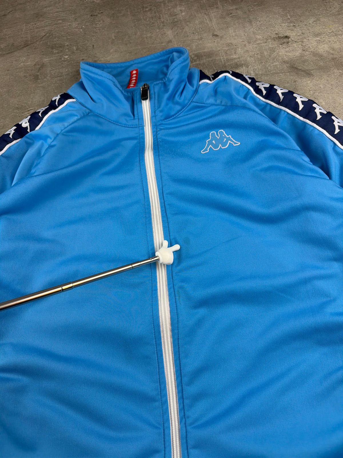 Kappa Banda Y2K Trackjacket - Sky Blue / Navy Blue - Past Pieces