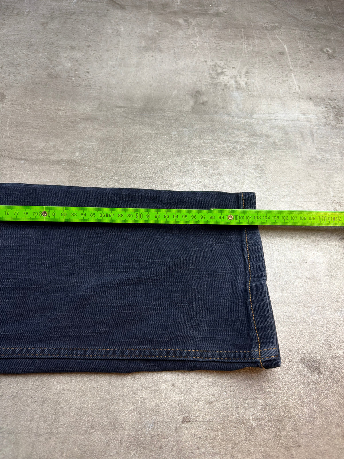 Carlo Colucci Y2K Straight Cut Denim Jeans - Dark Blue / Navy - Past Pieces