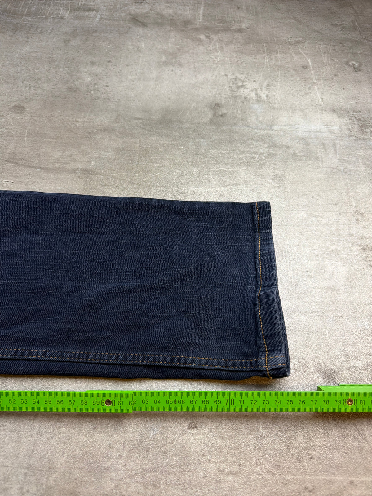 Carlo Colucci Y2K Straight Cut Denim Jeans - Dark Blue / Navy - Past Pieces