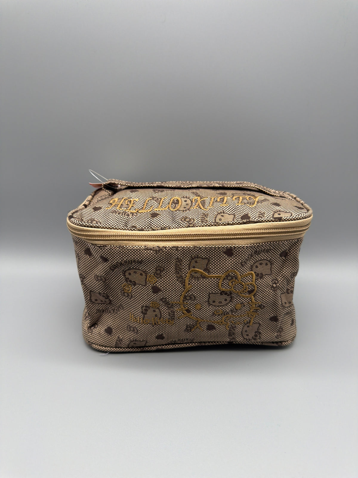 Hello Kitty Y2K Jacquard Vanity Beauty Case - Brown / Gold – Ansicht 2