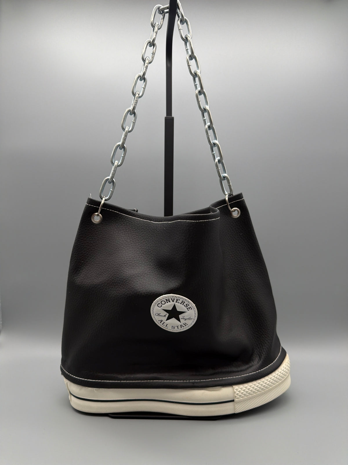 Haderlump Atelier Berlin Custom Converse "All Star" Sneaker Shoulder Bag - Black - Past Pieces