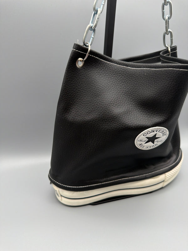 Haderlump Atelier Berlin Custom Converse "All Star" Sneaker Shoulder Bag - Black