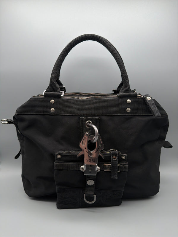 George Gina & Lucy "Miss Perfect" Nylon Handbag - All Black Y2K