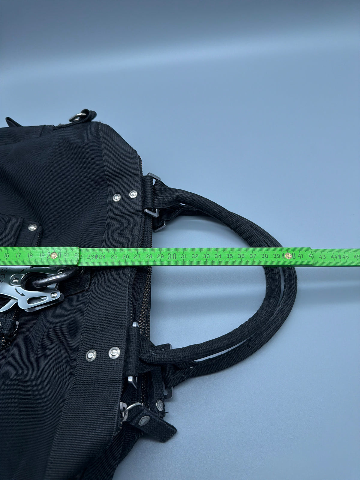 George Gina & Lucy "Miss Perfect" Nylon Handbag - All Black Y2K – Ansicht 10