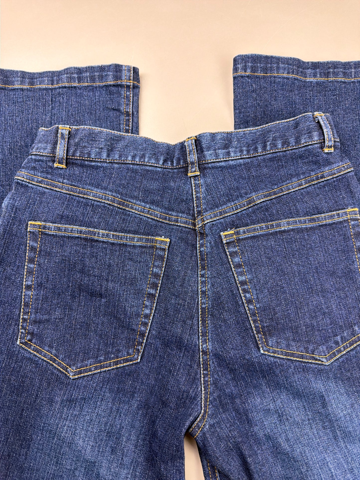 Taifun Collection Archive "Lace-Up" Flare Denim - Dark Blue Wash