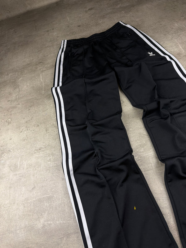 Adidas Originals Three Stripes Flared Trackpants - Black / White Y2K