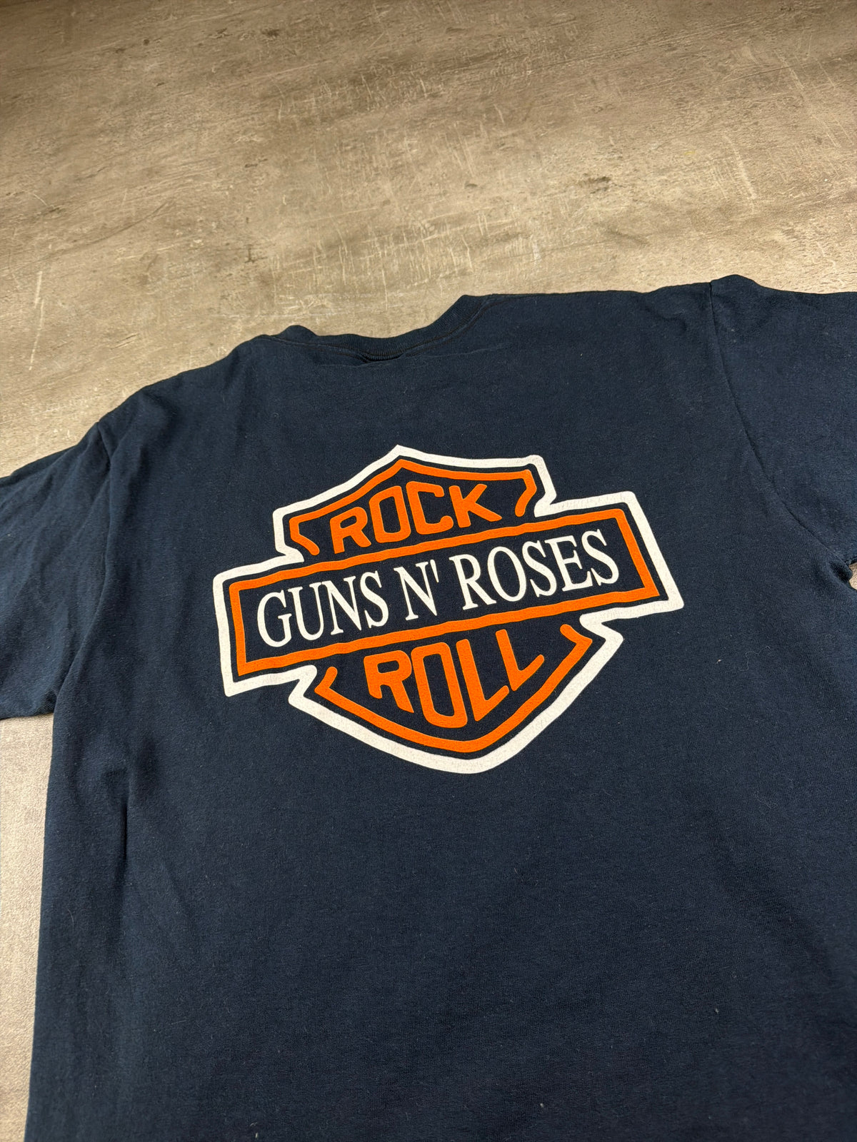 Guns N' Roses Vintage Graphic "Rock N Roll" Band Shirt - Black / Red - Past Pieces
