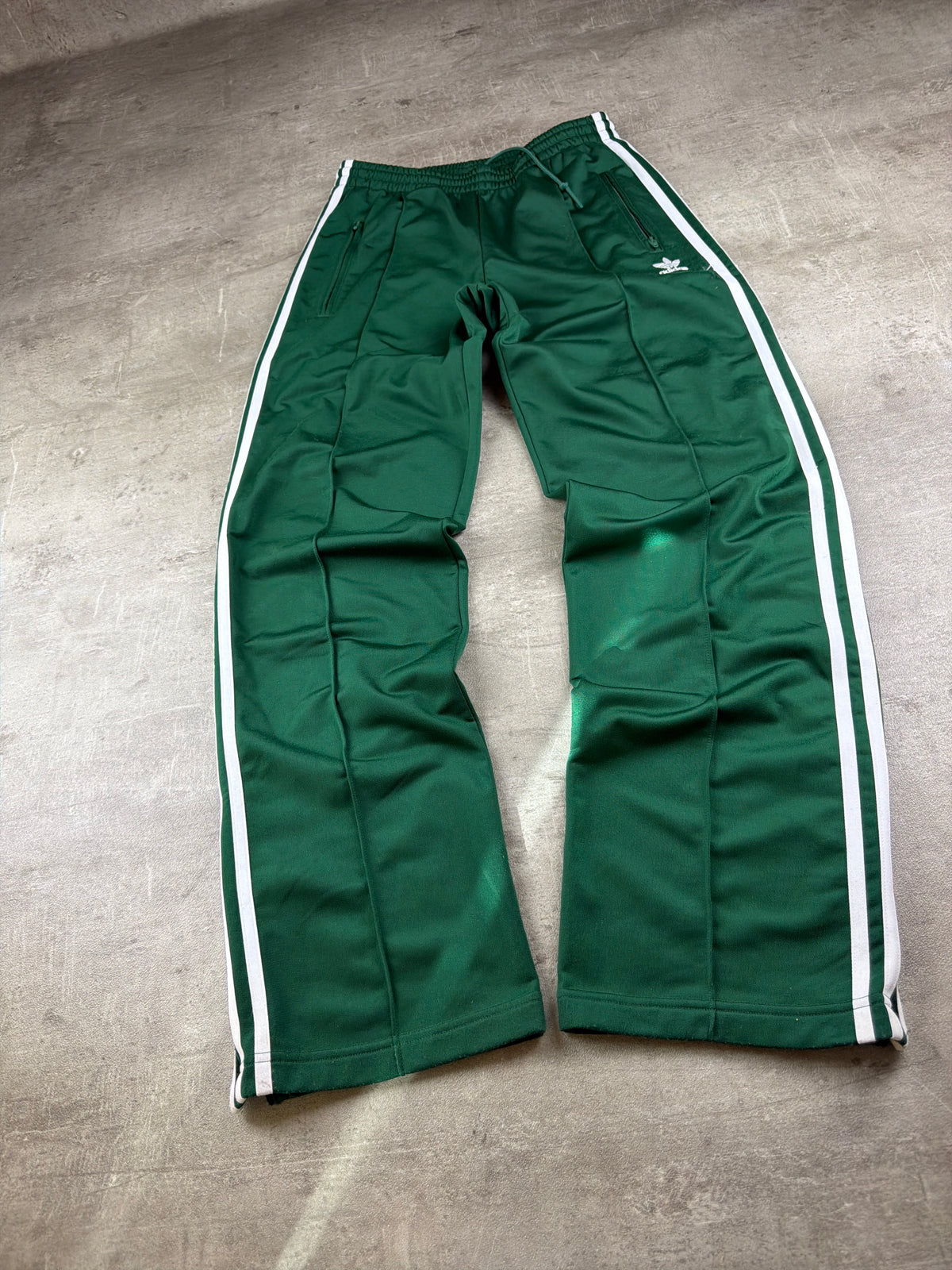 Adidas Originals Three Stripes Trackpants - Forest Green / White Y2K Vibe - Past Pieces