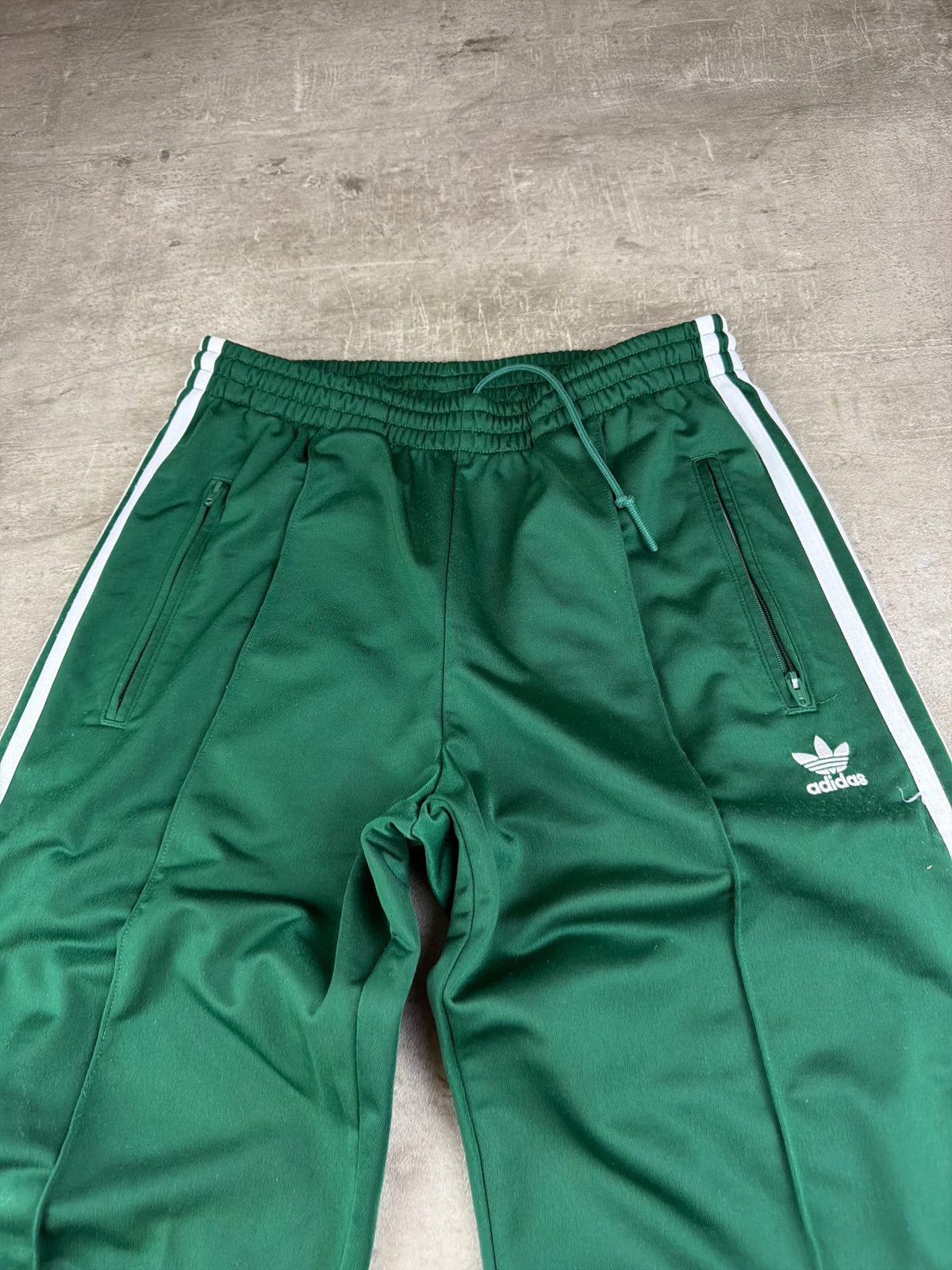 Adidas Originals Three Stripes Trackpants - Forest Green / White Y2K Vibe - Past Pieces