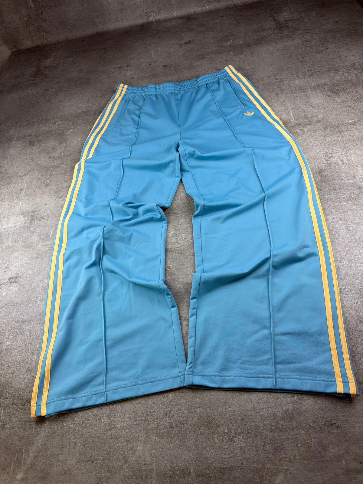 Adidas Trefoil Baggy Trackpants - Baby Blue / Yellow - Past Pieces