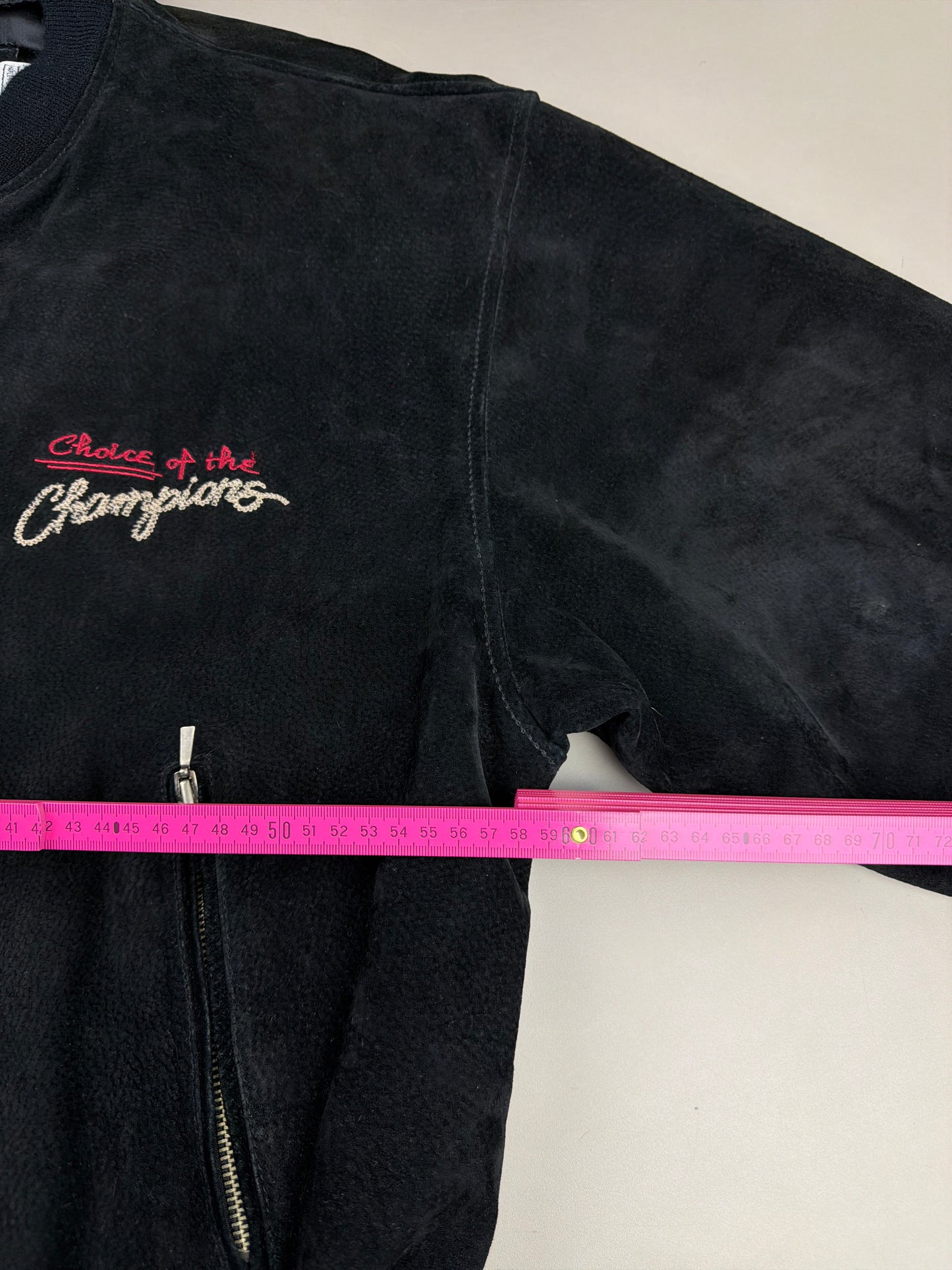 Harley Davidson Archive "Victory" Suede Bomber Jacket - All Black